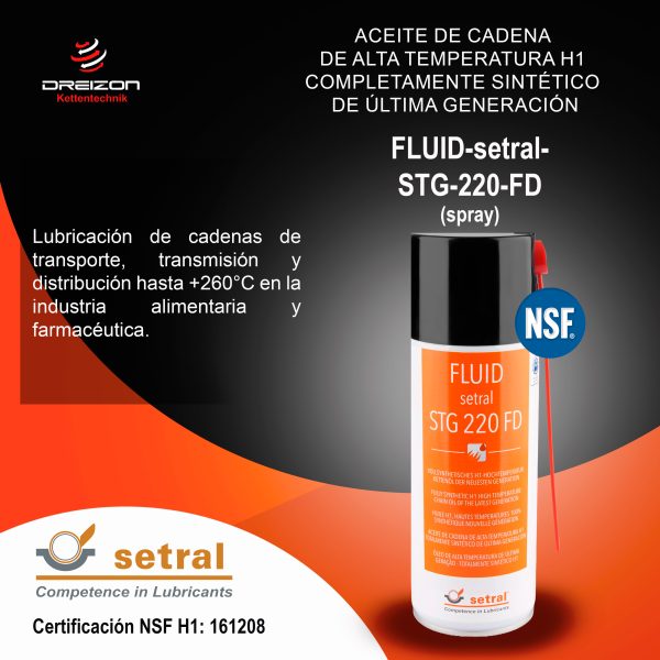 Aceite de cadena de alta temperatura H1 completamente sintético de última generación